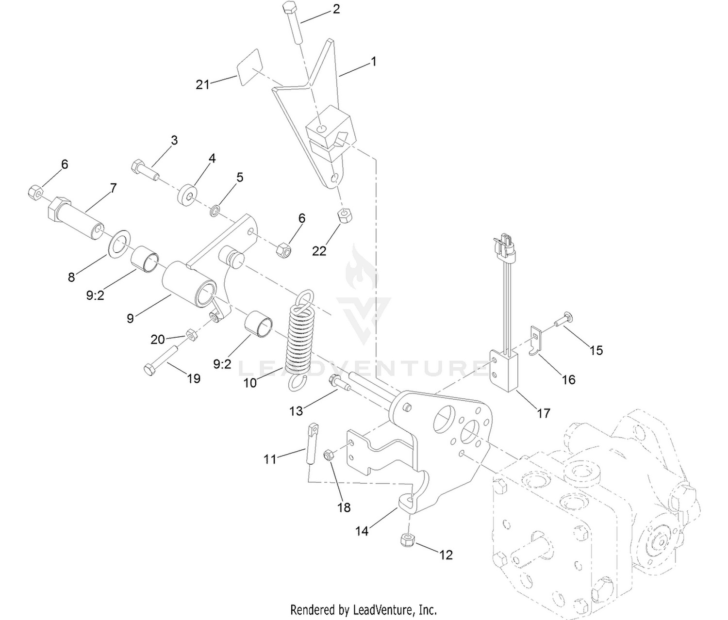 Pump Control Lever Assembly
