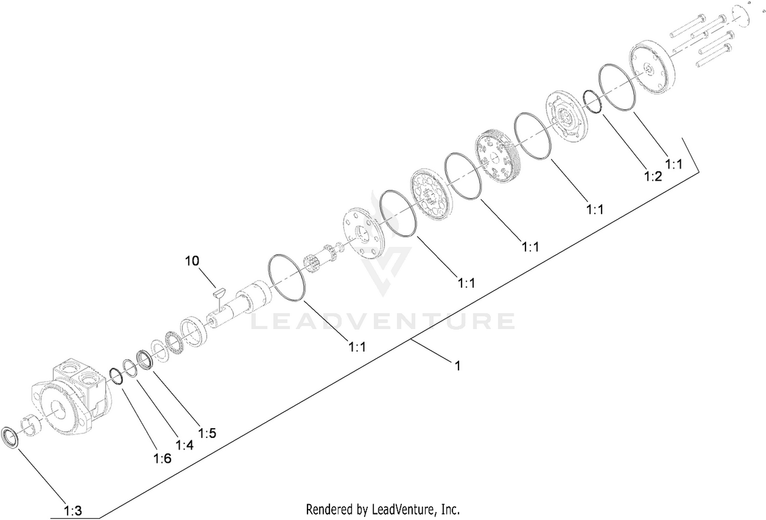 Hydraulic Motor Assembly No. 115-7852