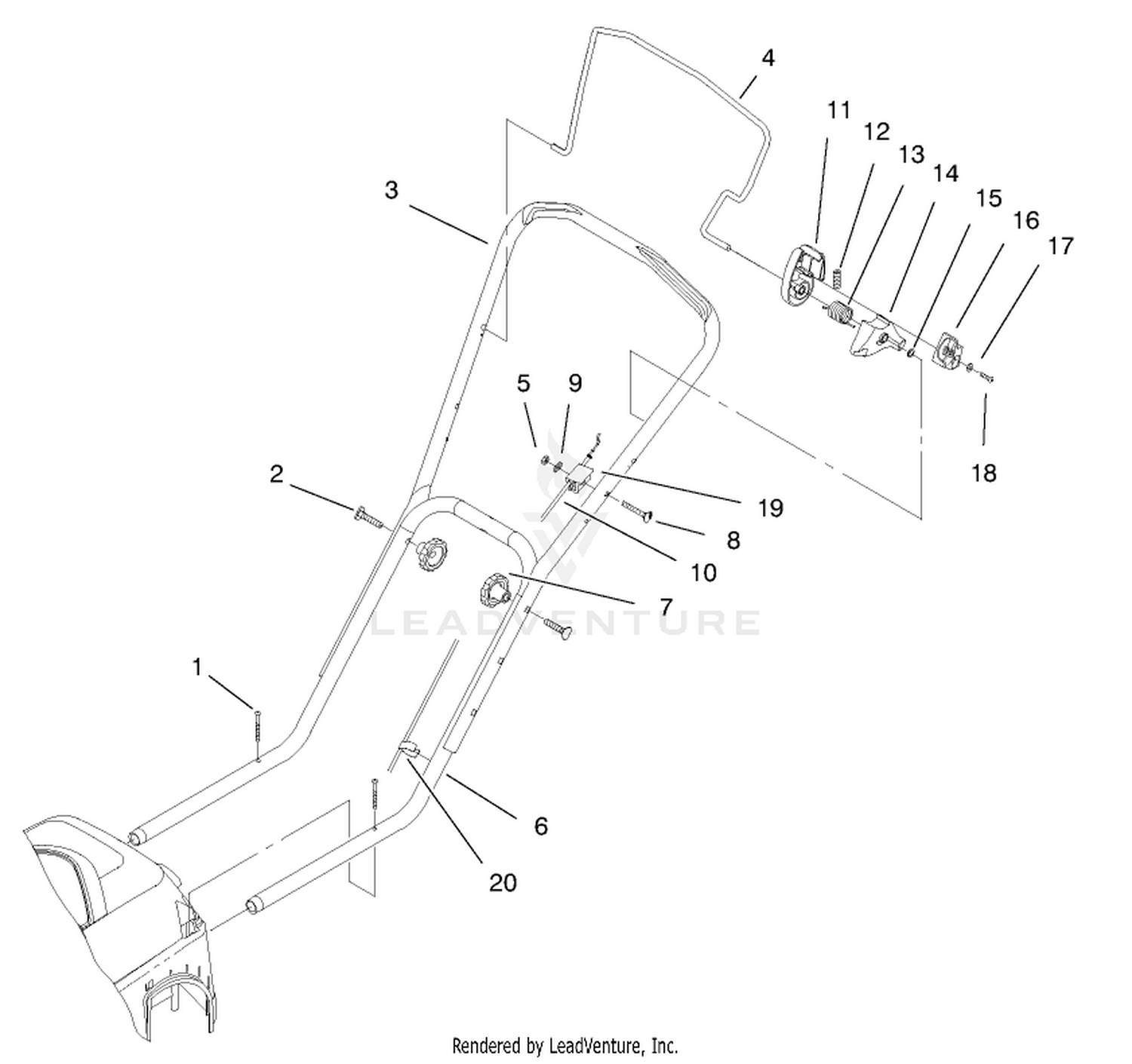 Handle And Controls Assembly
