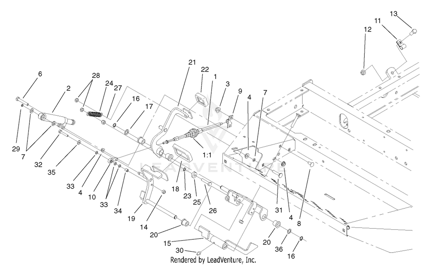 Traction Pedal Assembly