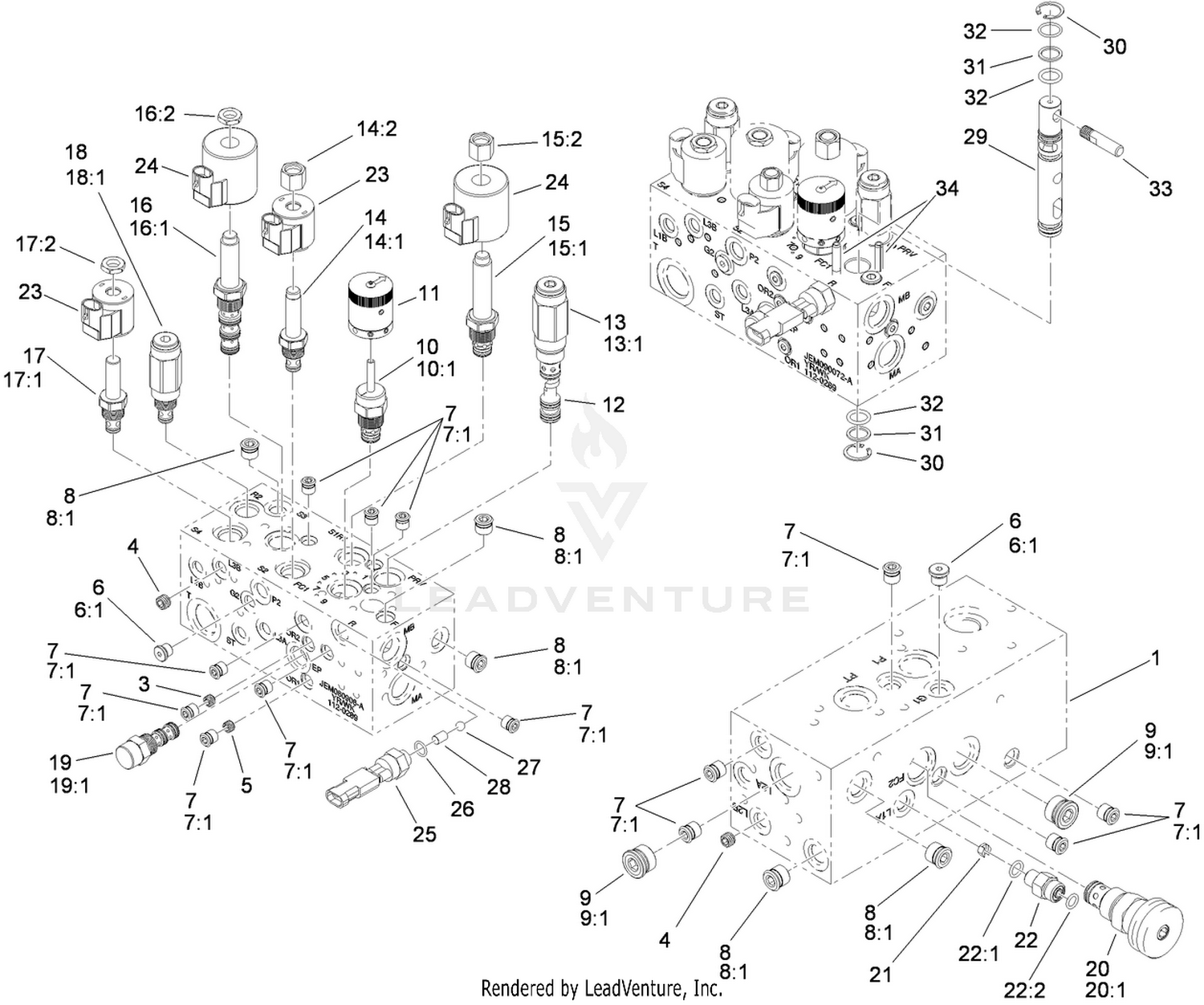 Hydraulic Manifold Assembly No. 112-0289