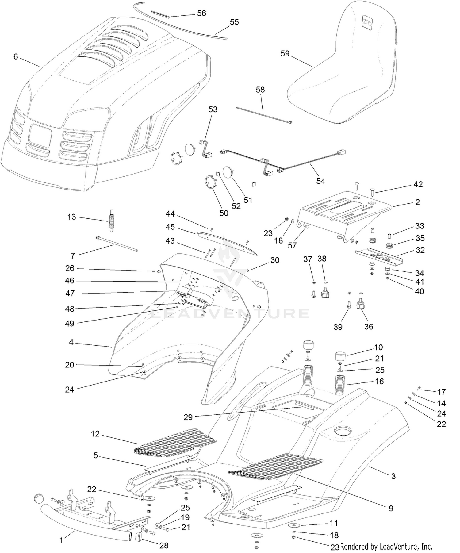 Body and Hood Assembly