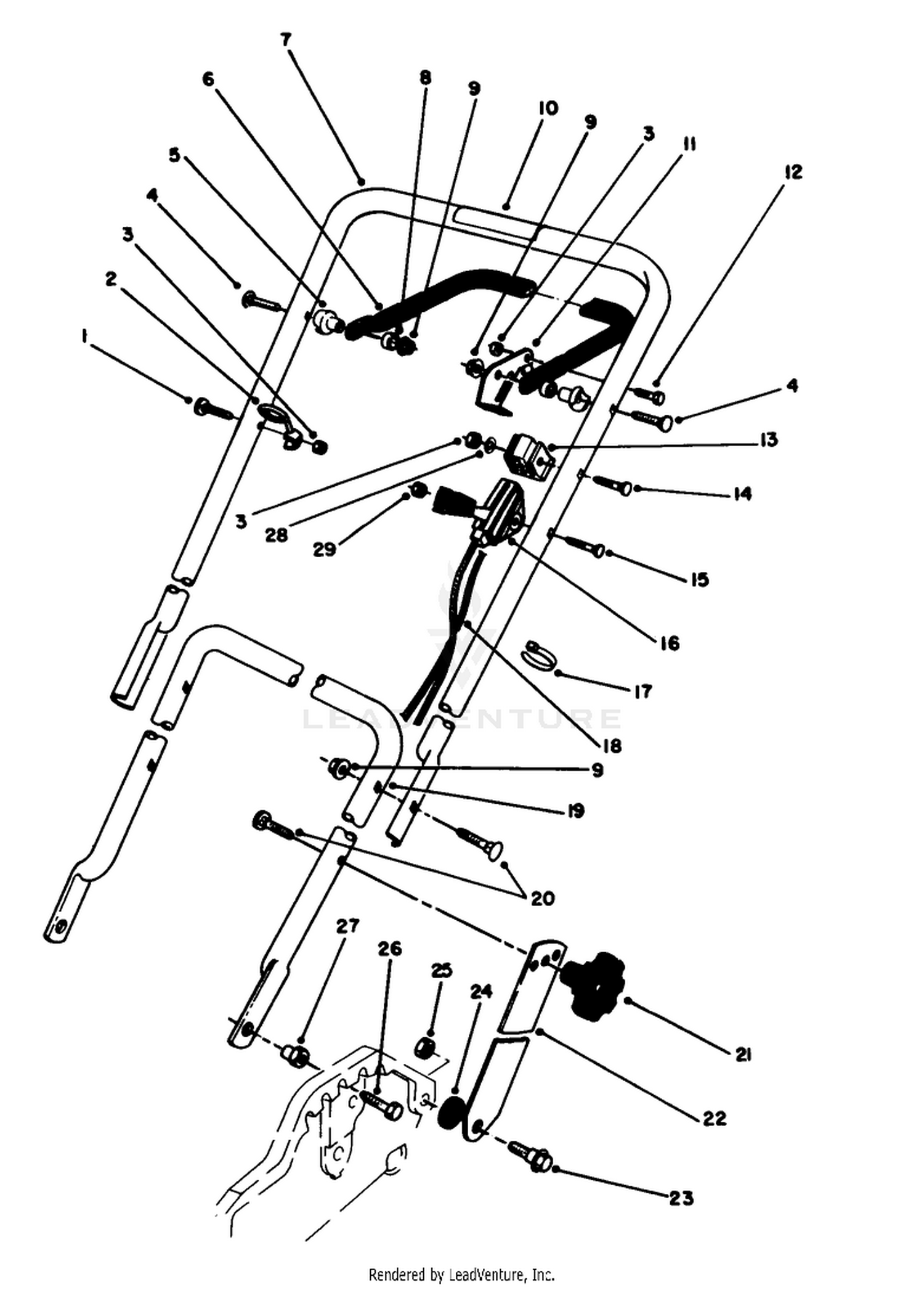 Handle  Throttle Control Assembly