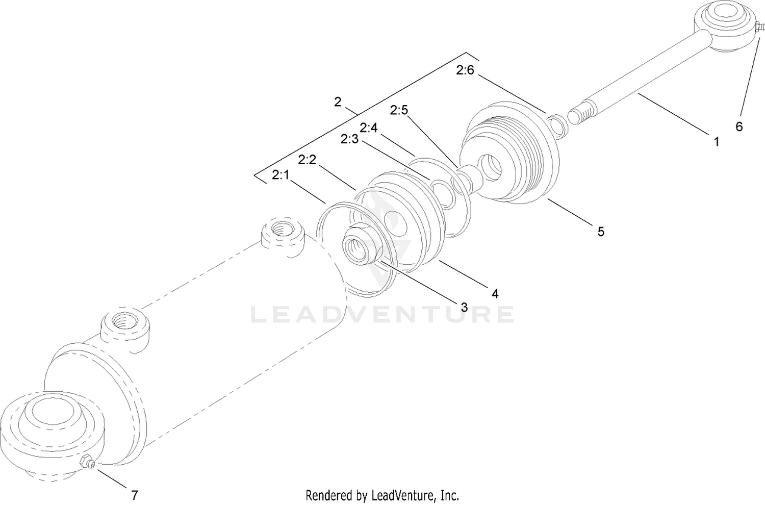 Steering Cylinder Assembly No. 76-2070