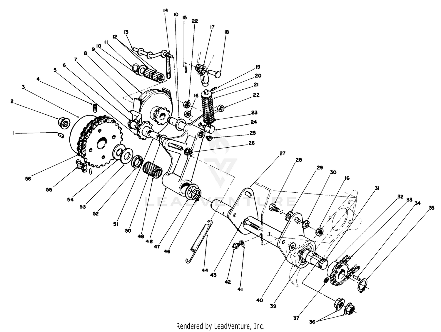 Traction Drive Counter Shaft Assembly