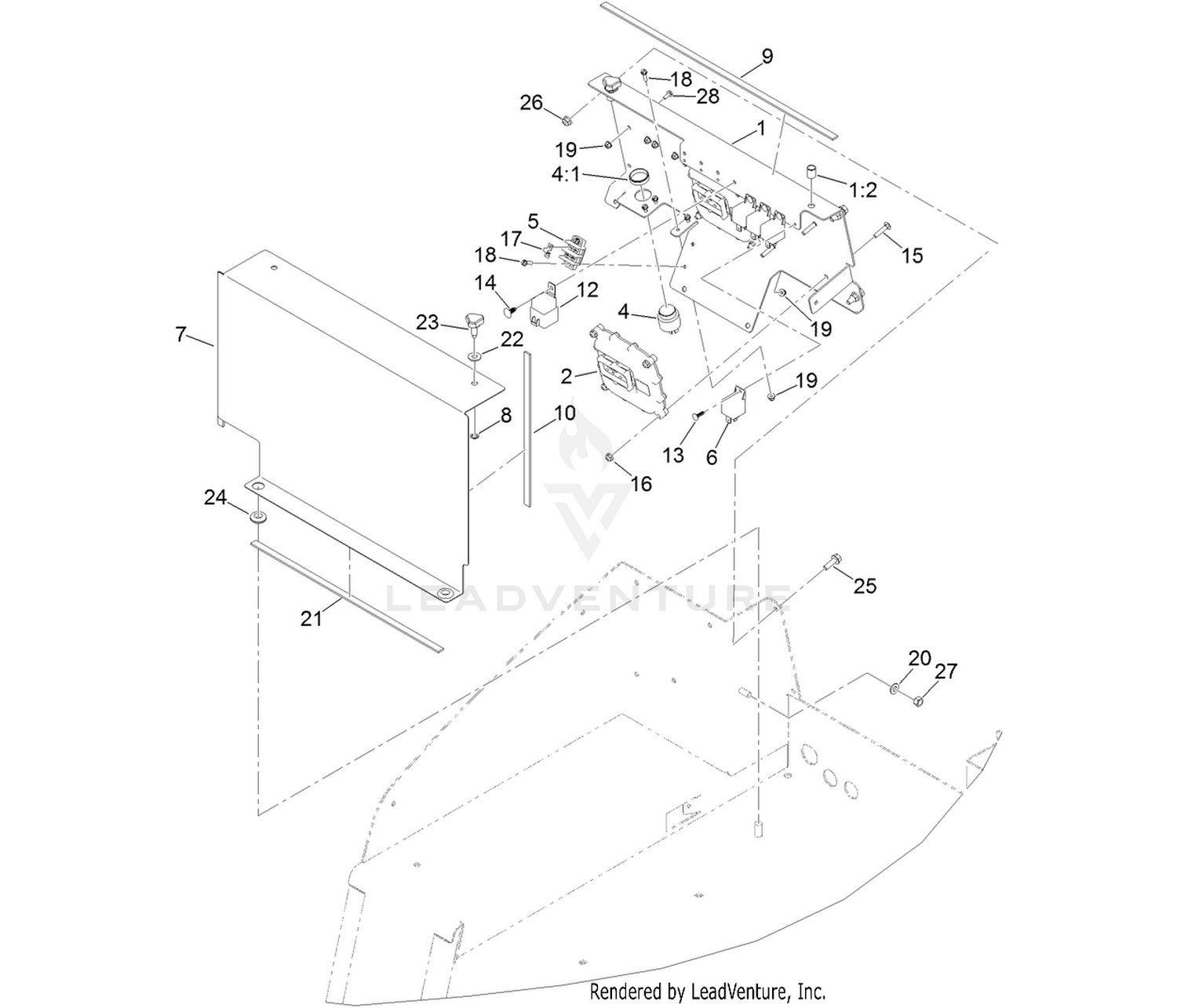 Front Electrical Component Assembly
