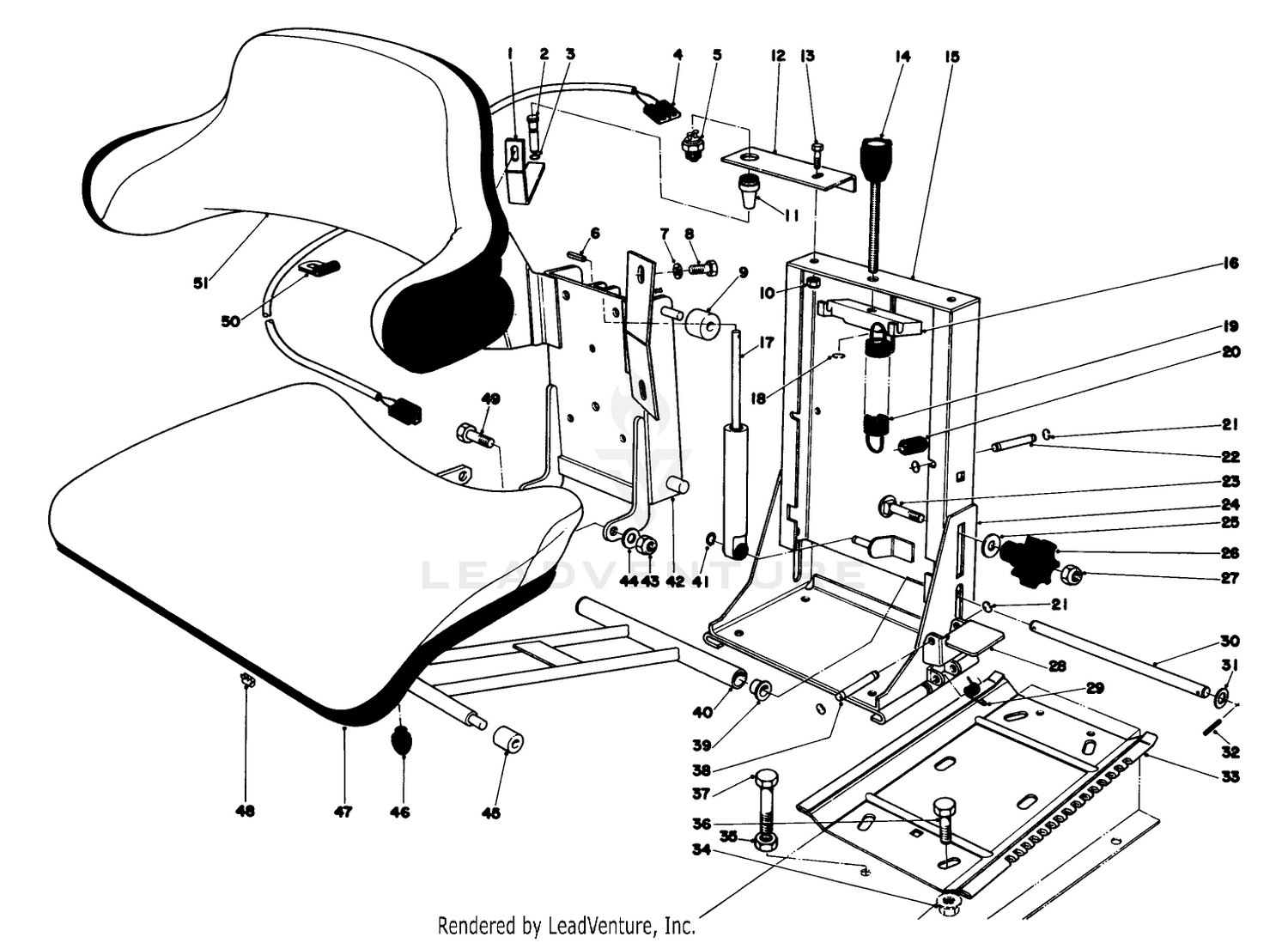 Suspension Seat Kit Model No. 03542 (optional)