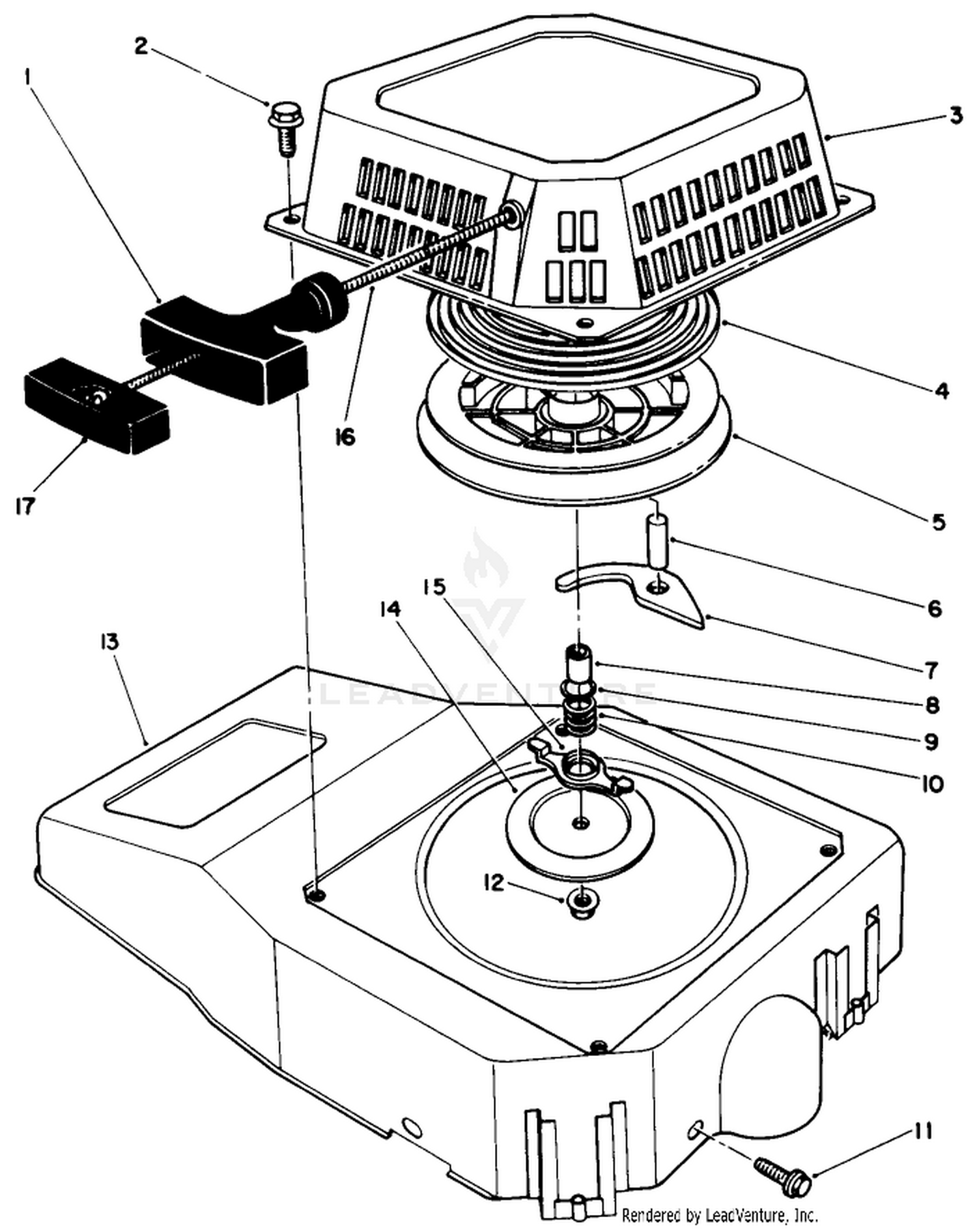 Recoil Assembly (engine Model No. Vmk9-2)