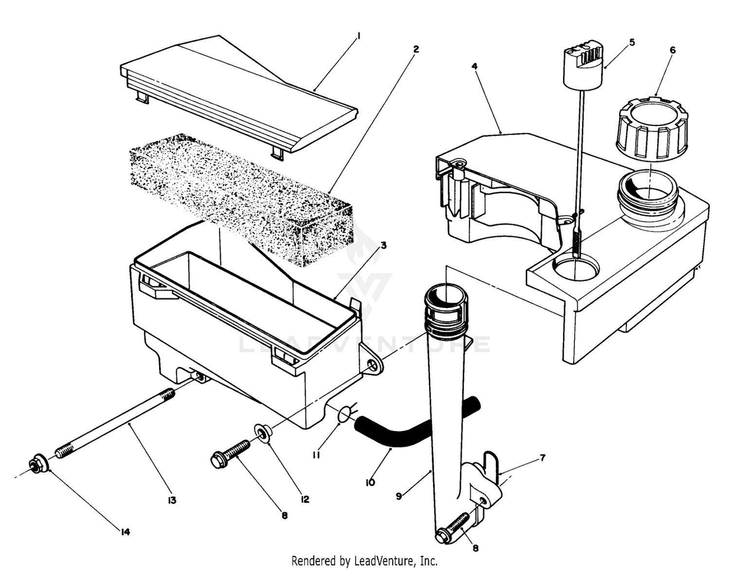 Air Cleaner  Fuel Tank Assembly