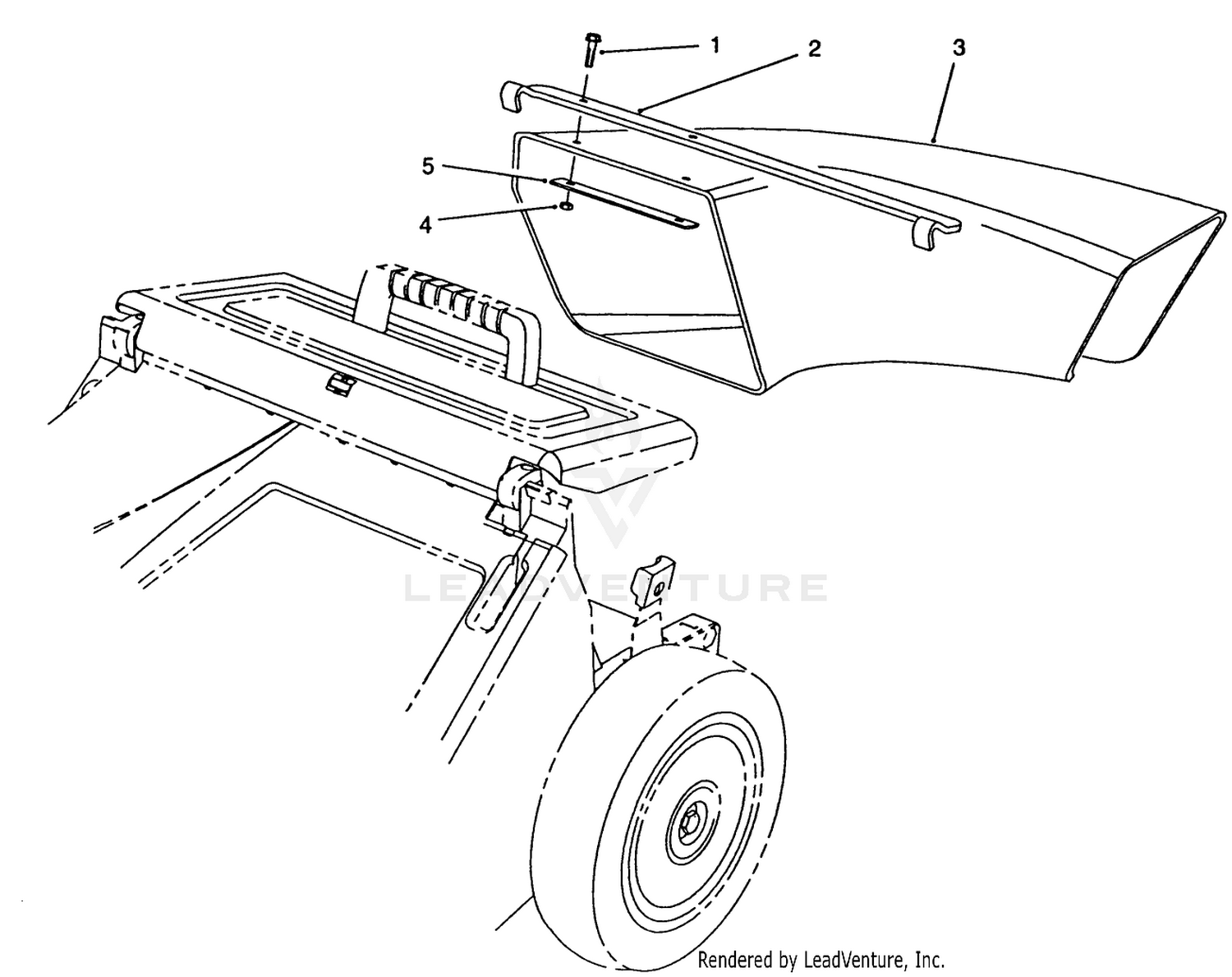 Side Discharge Chute Model No. 59112 (optional)