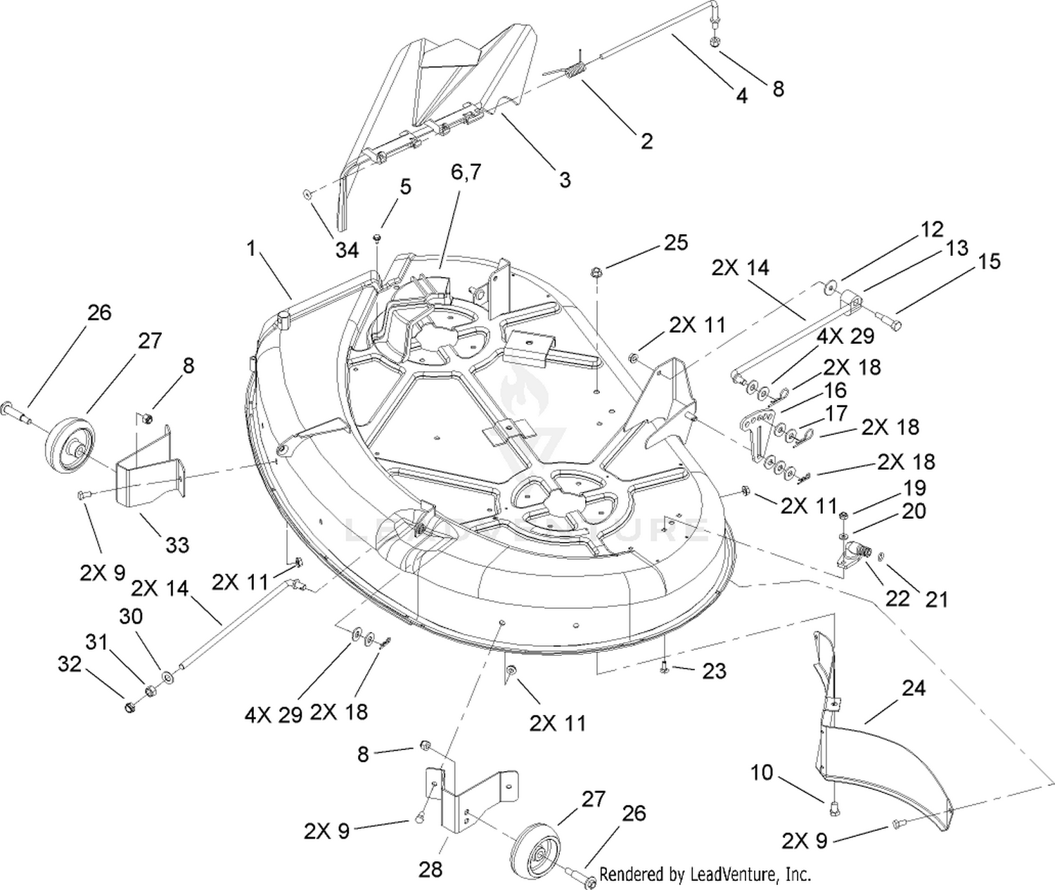42in Deck Assembly