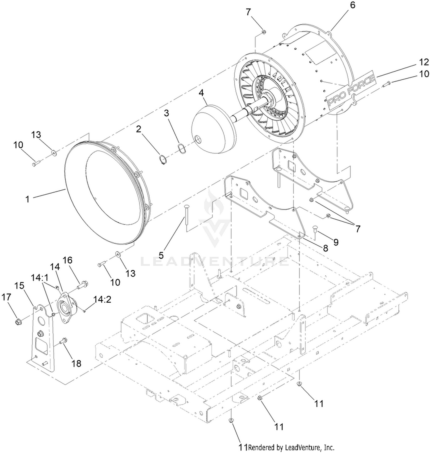 Turbine Mounting Assembly