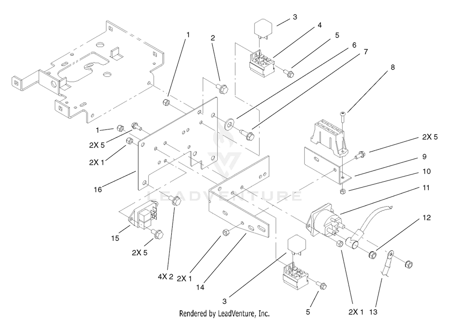 Hoodstand Electrical Mounting Assembly