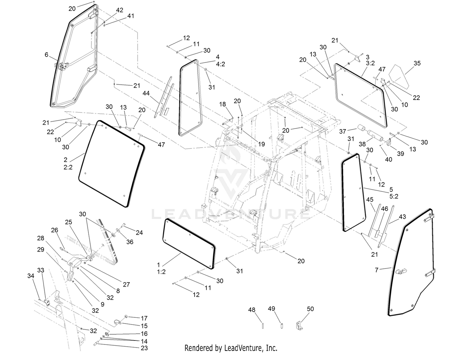 Window, Door and Striker Assembly