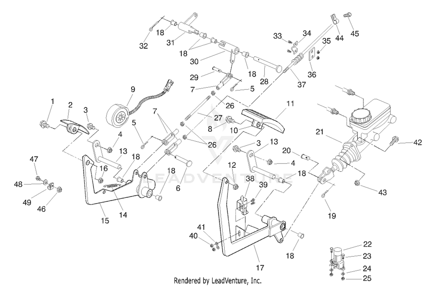 BRAKE  ACCELERATOR PEDAL ASM