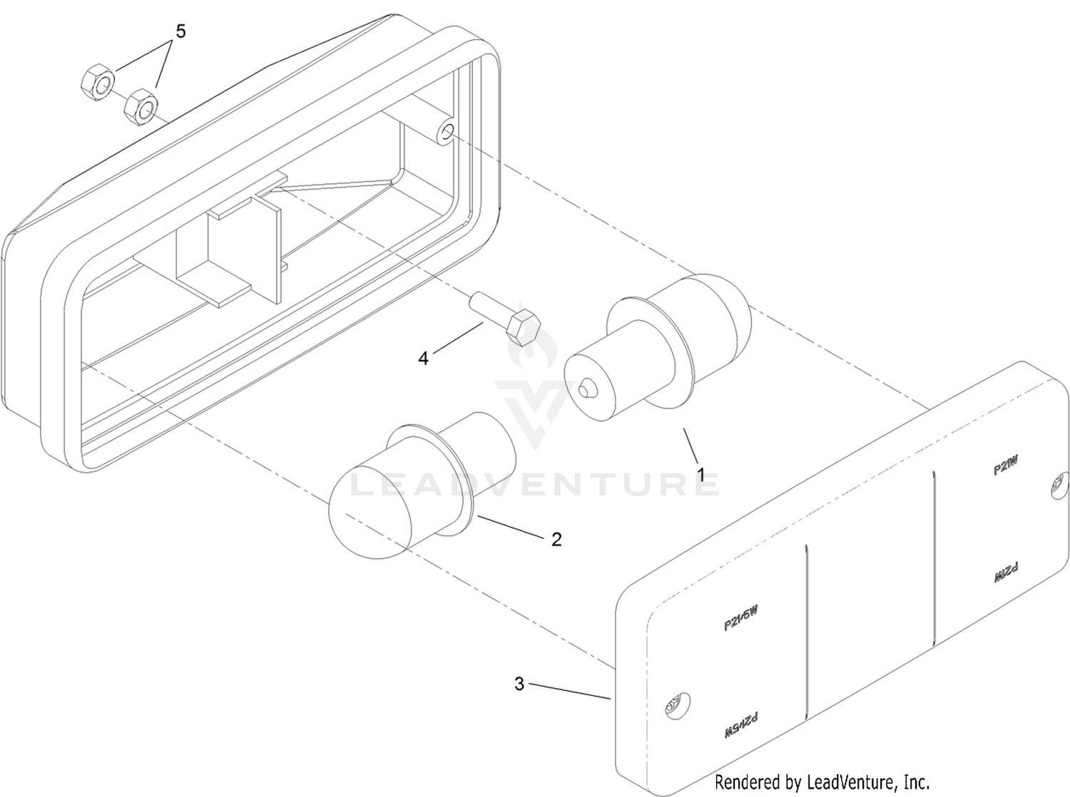 Rear Lamp Assembly No. 119-8093