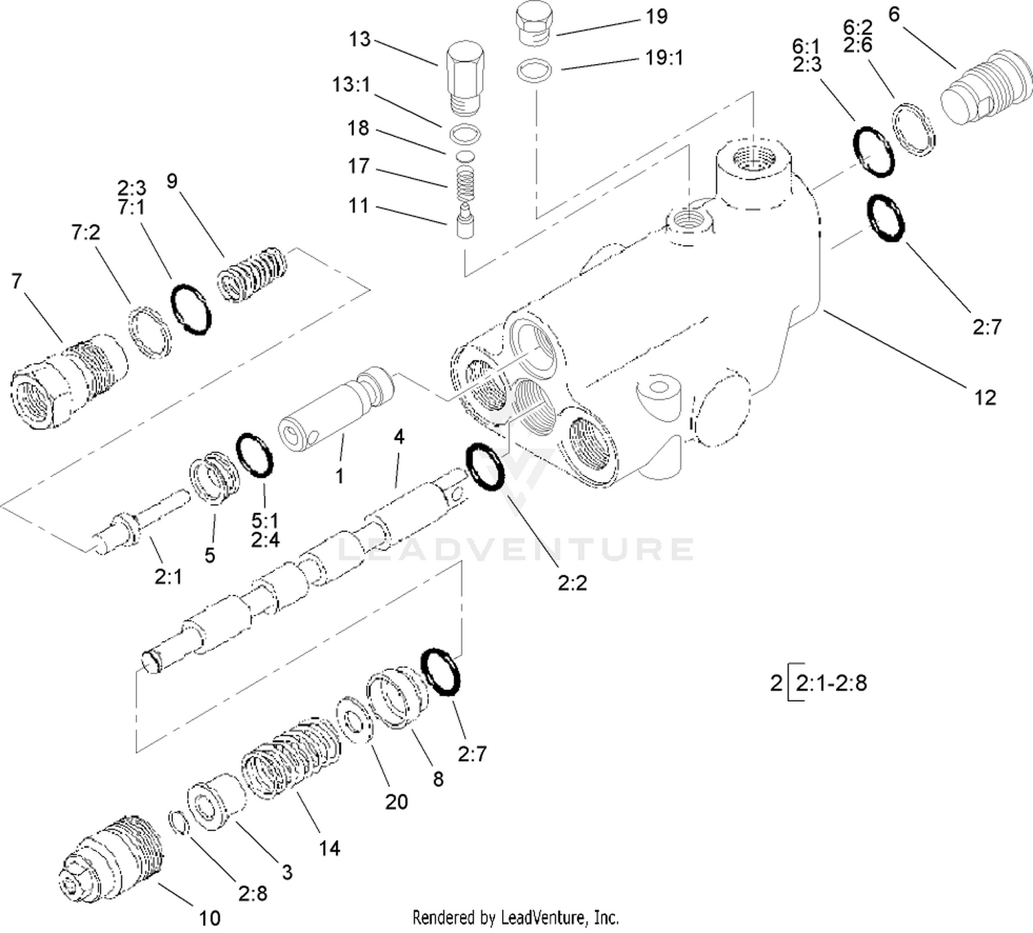 Single Spool Valve Assembly No. 104-5494