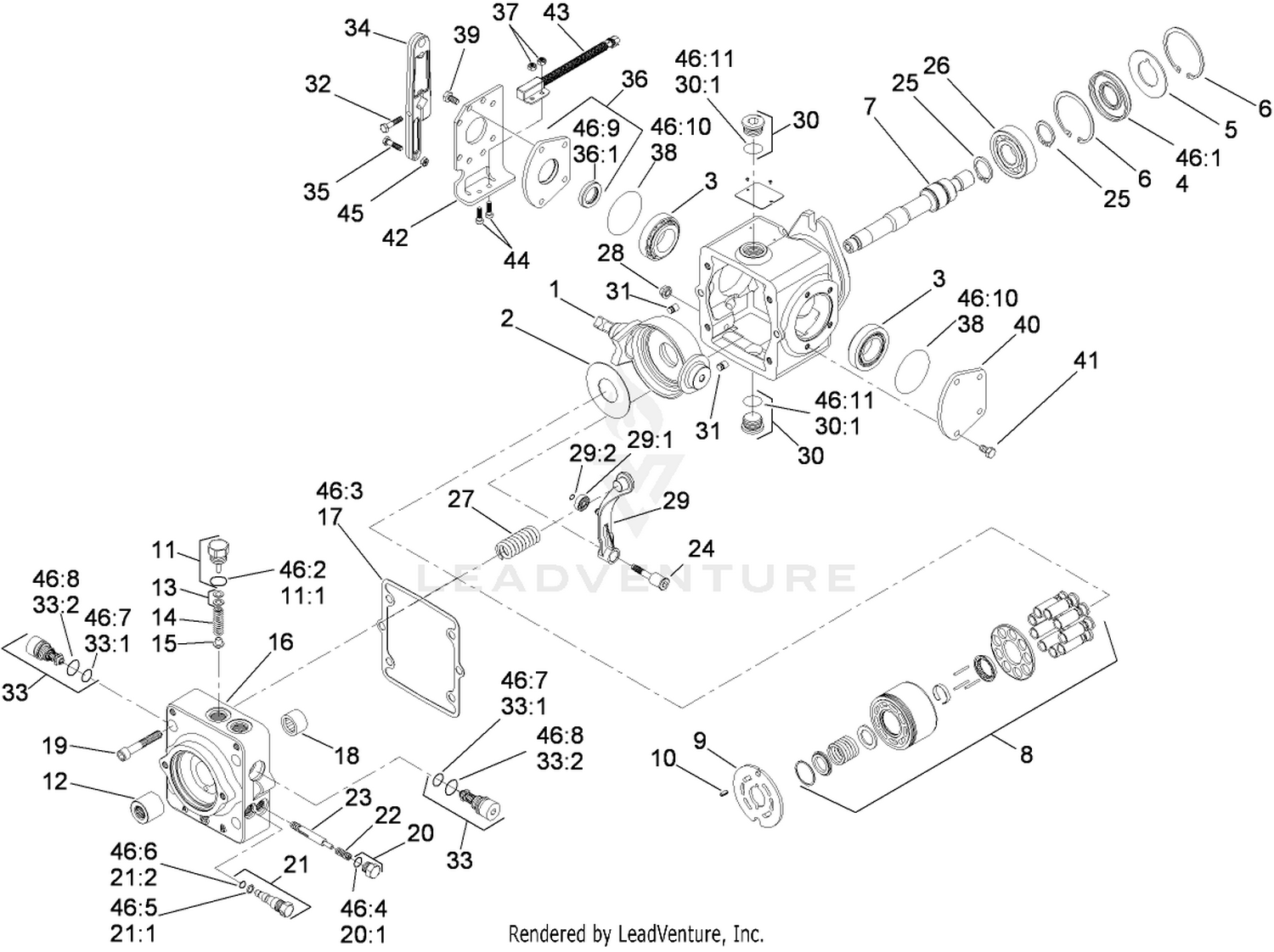 Variable Pump Assembly No. 114-0410