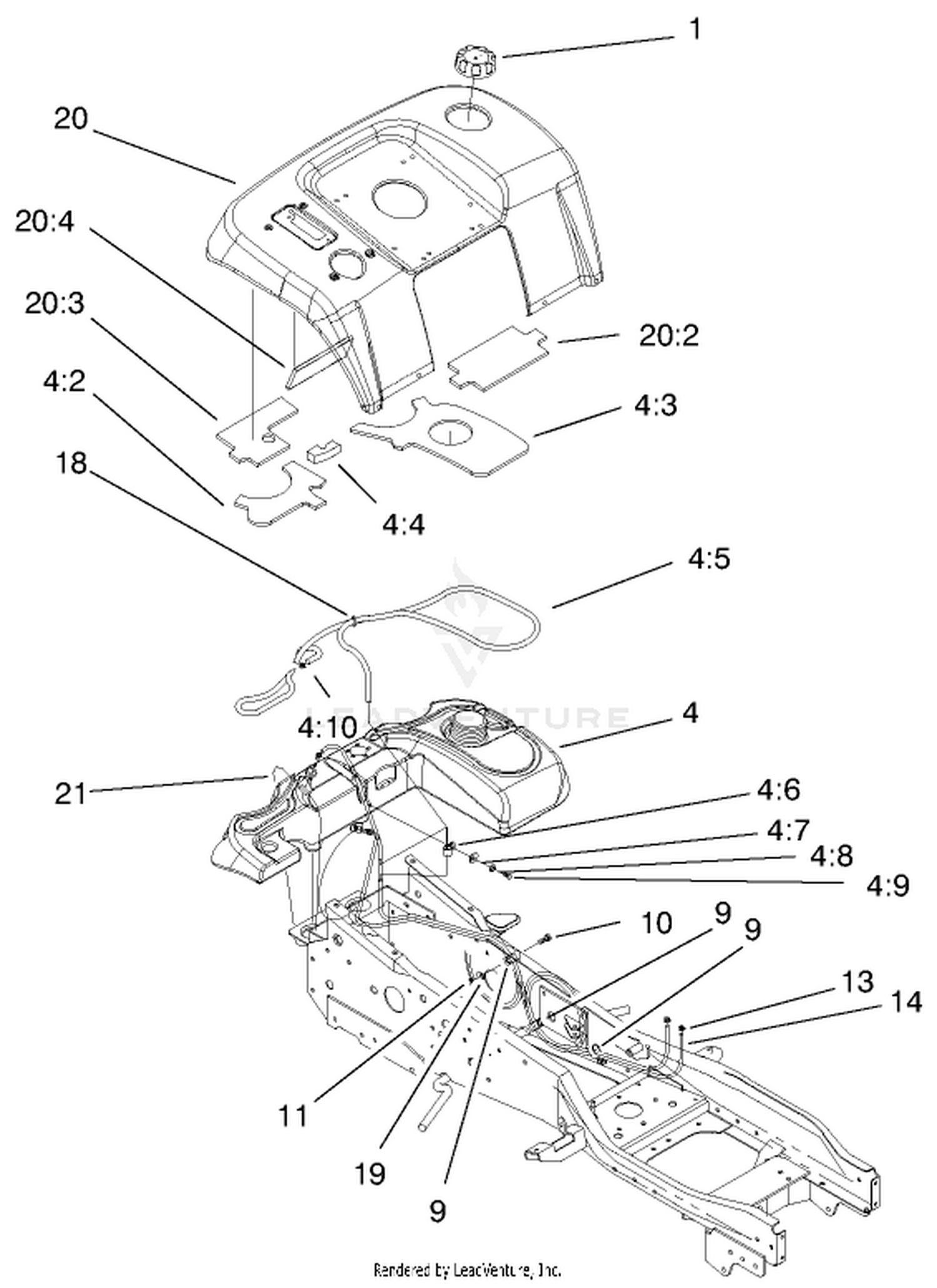 Fender  Fuel System Assembly