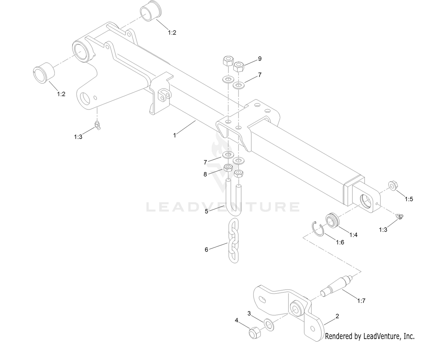 RH Front Lift Arm Assembly No. 138-6369