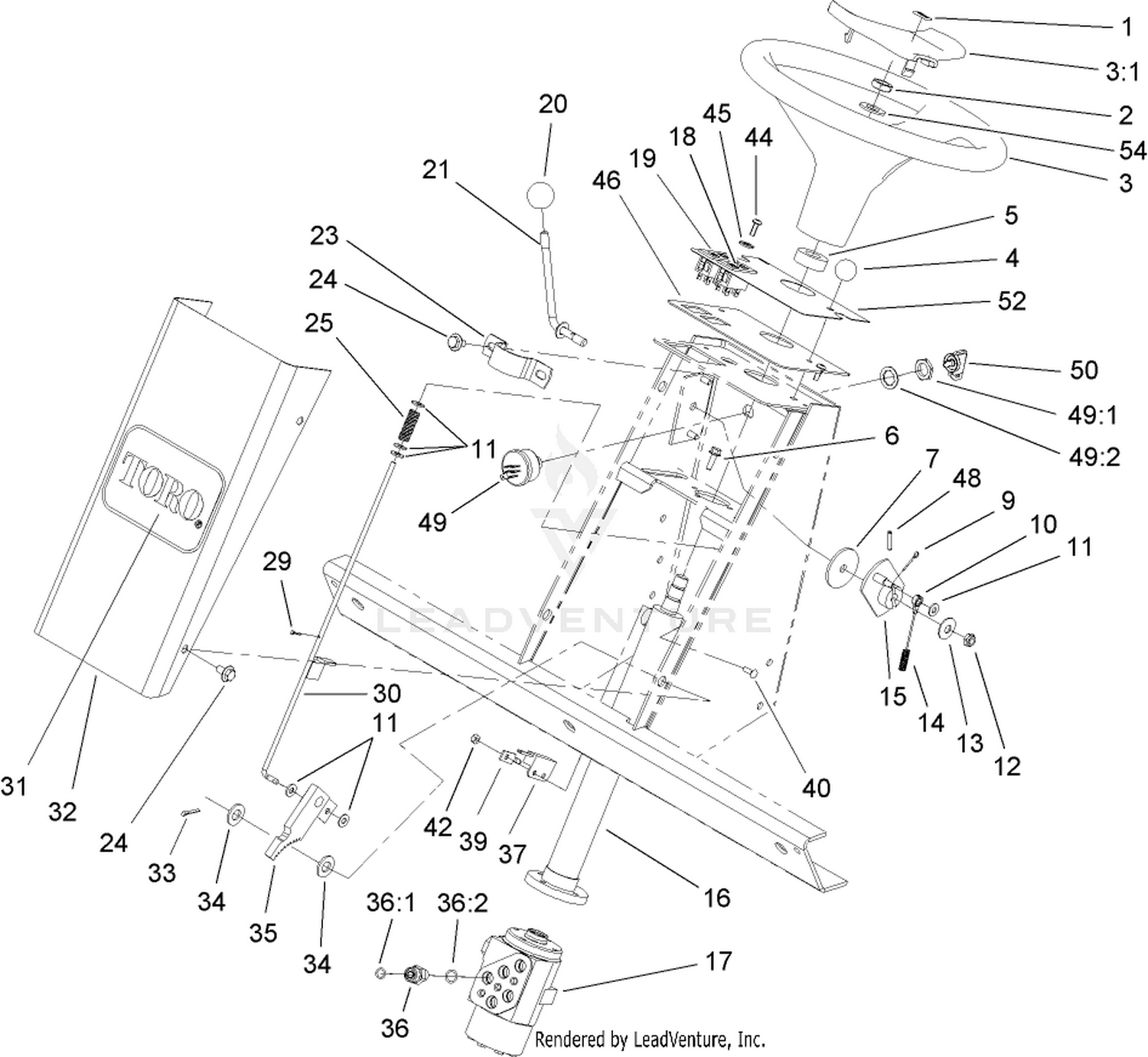 Steering Tower Assembly