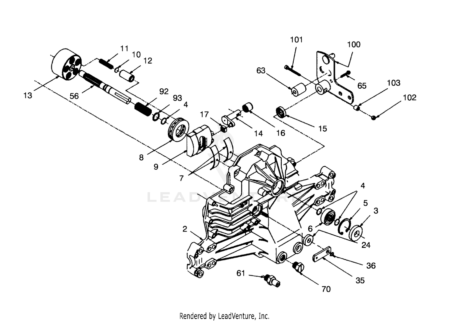 Hydrogear Transaxle Model No. 321-0500 (continued) 2