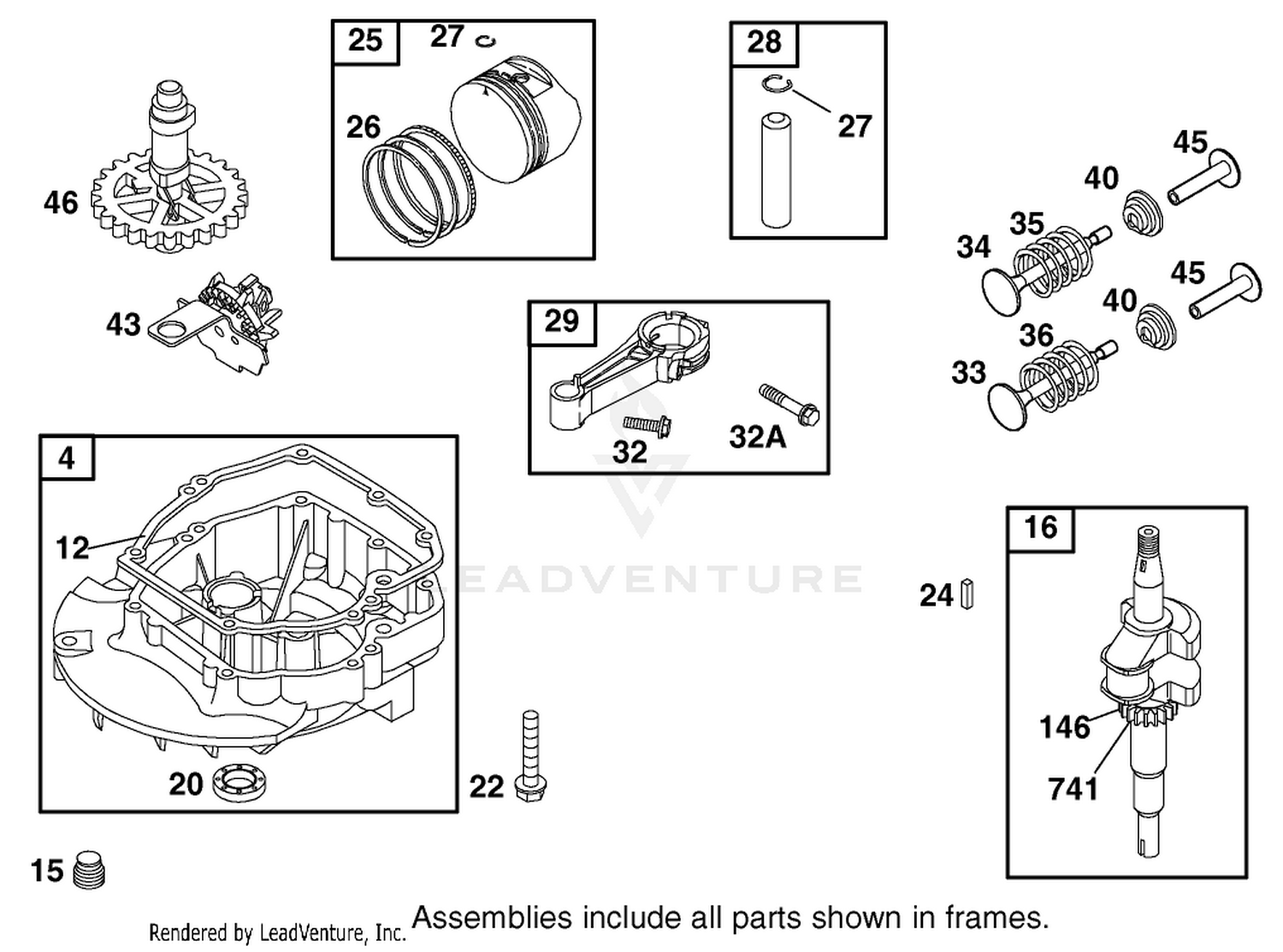 Crankshaft Assembly Briggs And Stratton Model 12h802-1776-B1