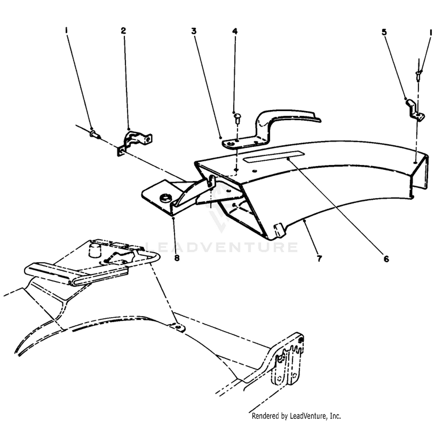 Side Discharge Chute Model No. 59110 (optional)