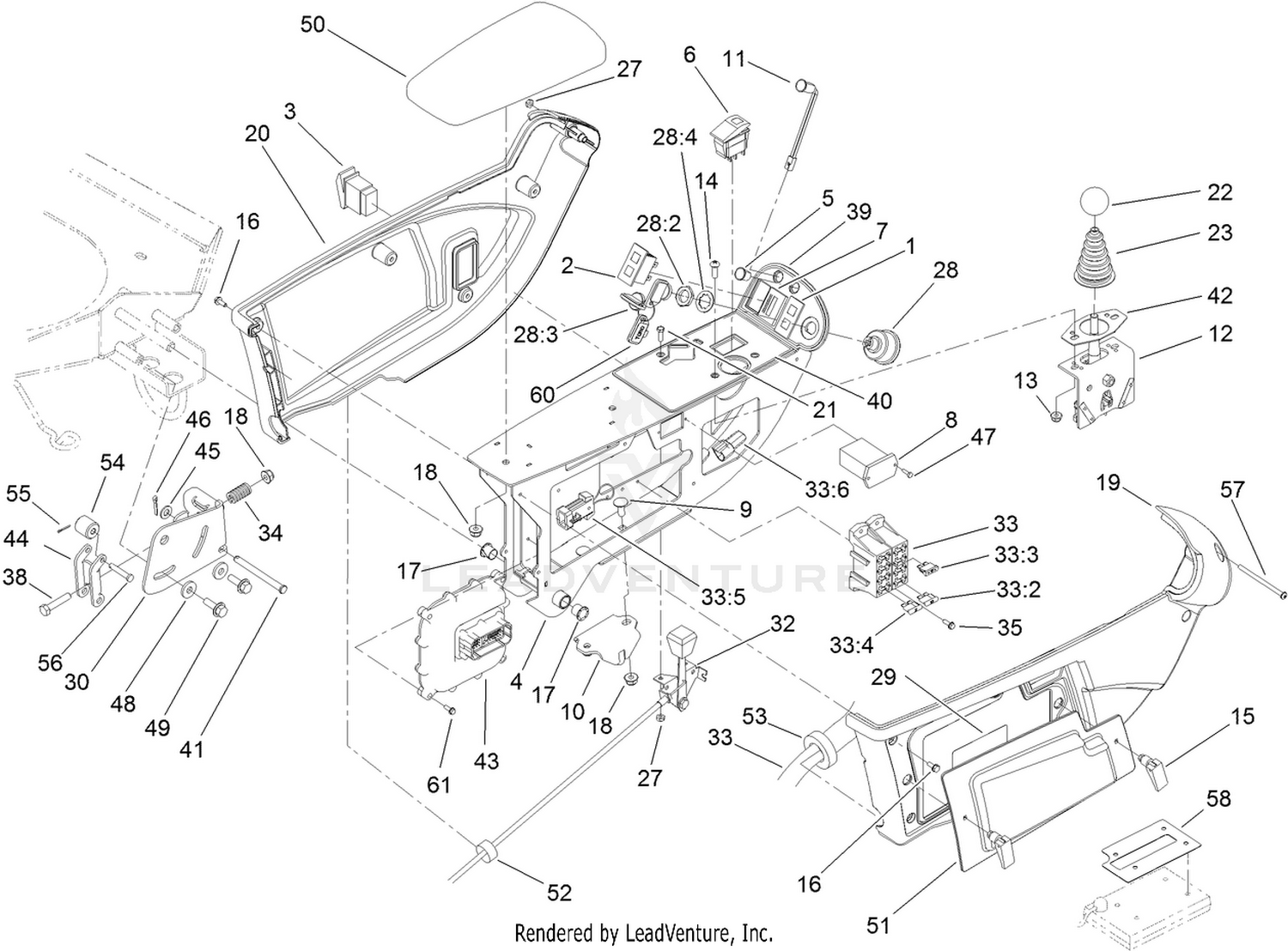 Console and Control Arm Assembly