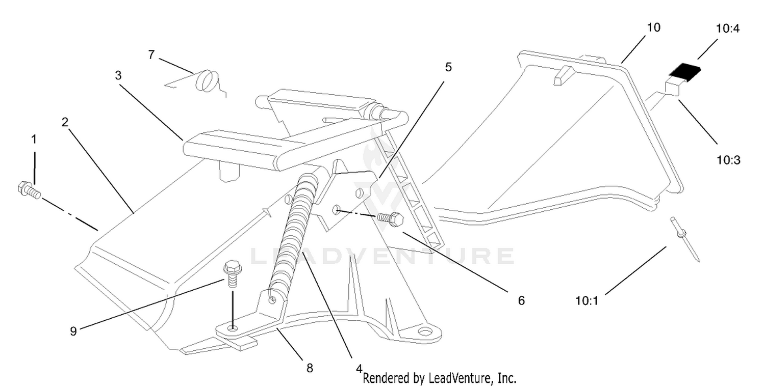 Rear Bag Discharge Chute Assembly
