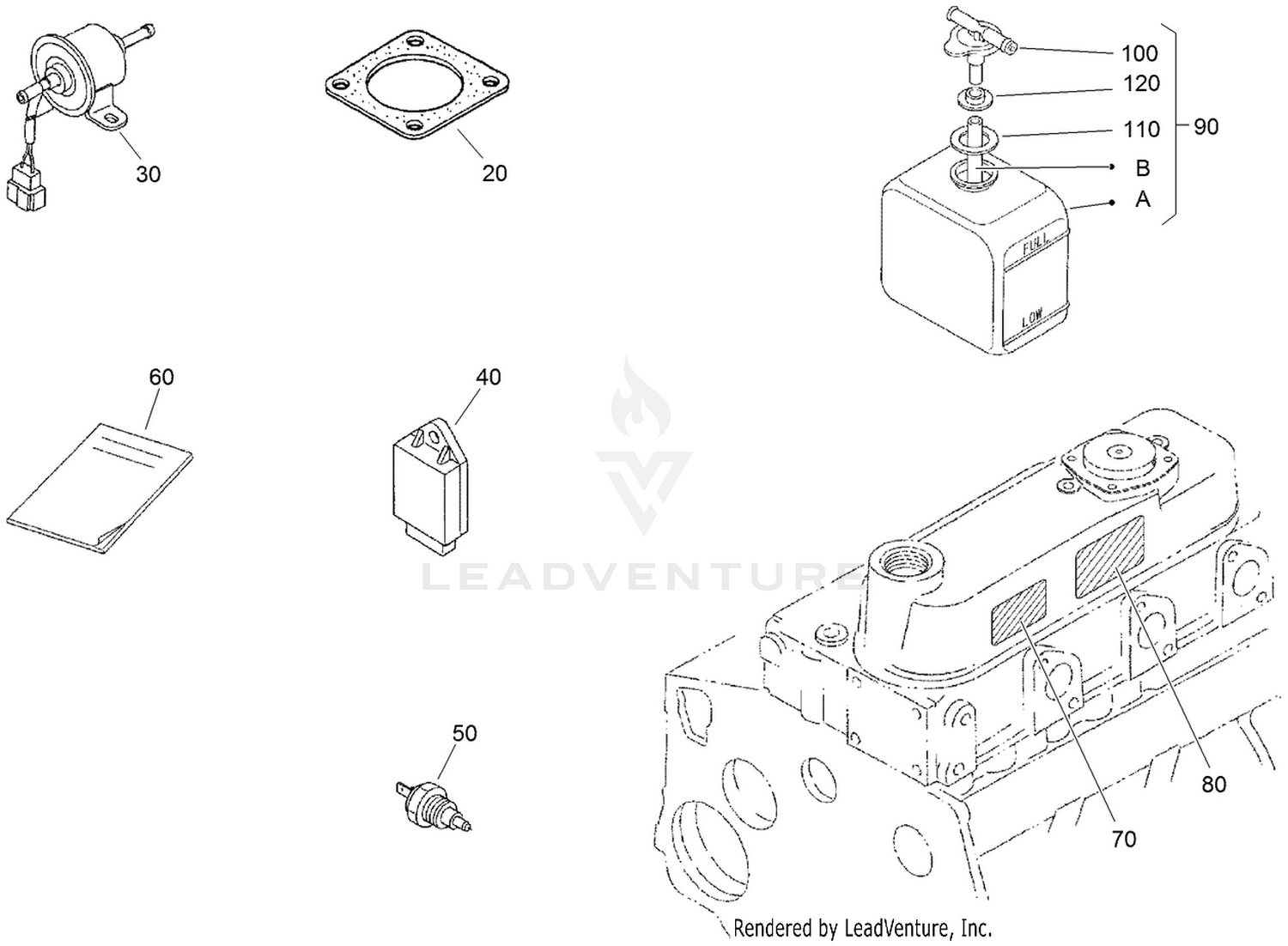 Operator Manual and Miscellaneous Engine Parts
