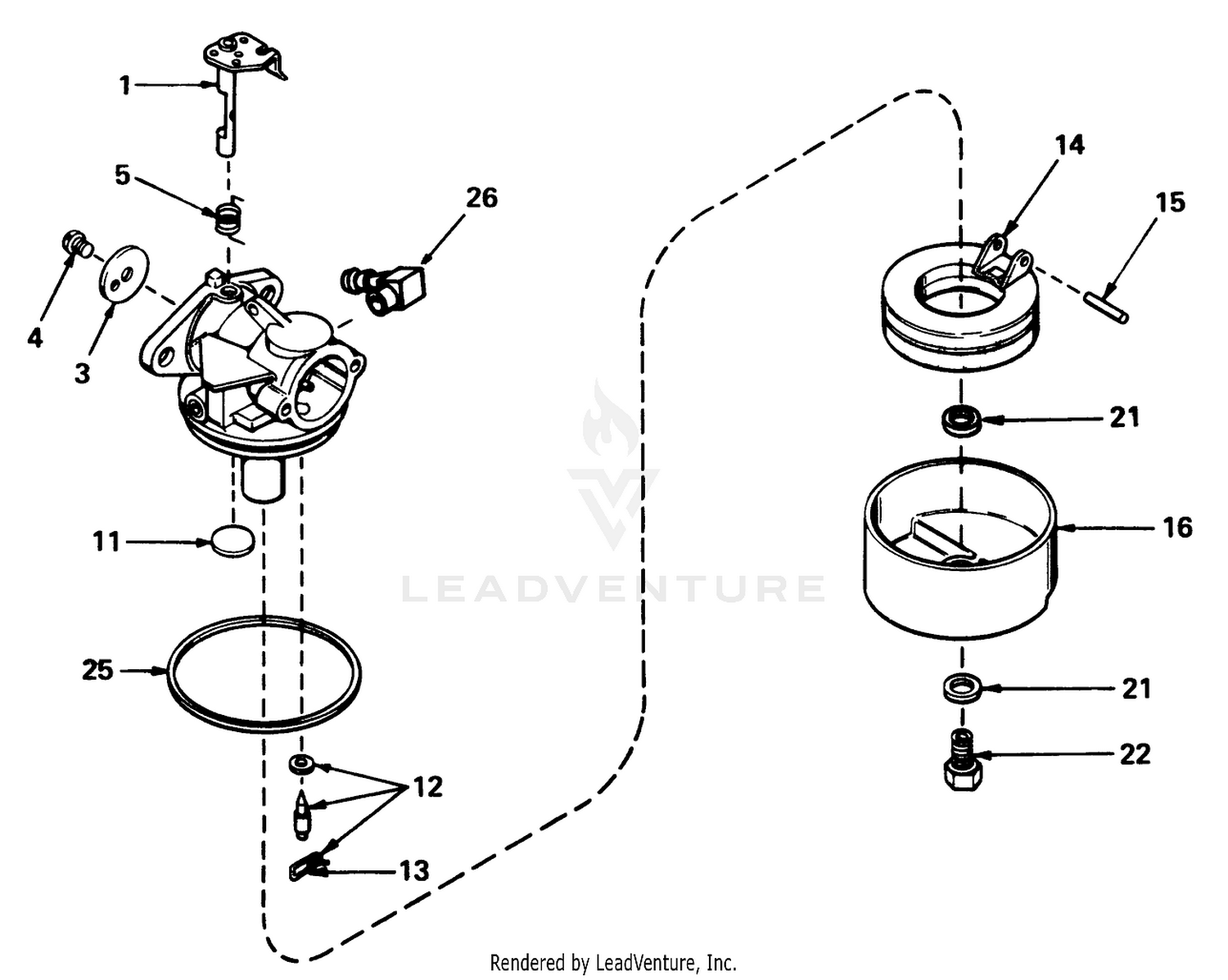 Carburetor No. 631831 (mower Model Nos. 20440 20550 And 20660)