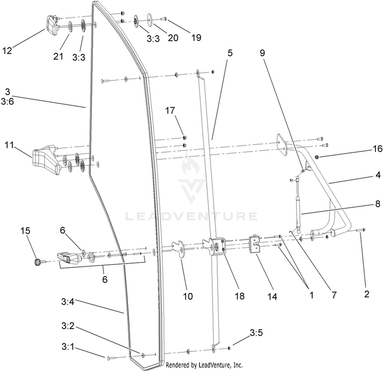 Right Door  Cab Assembly