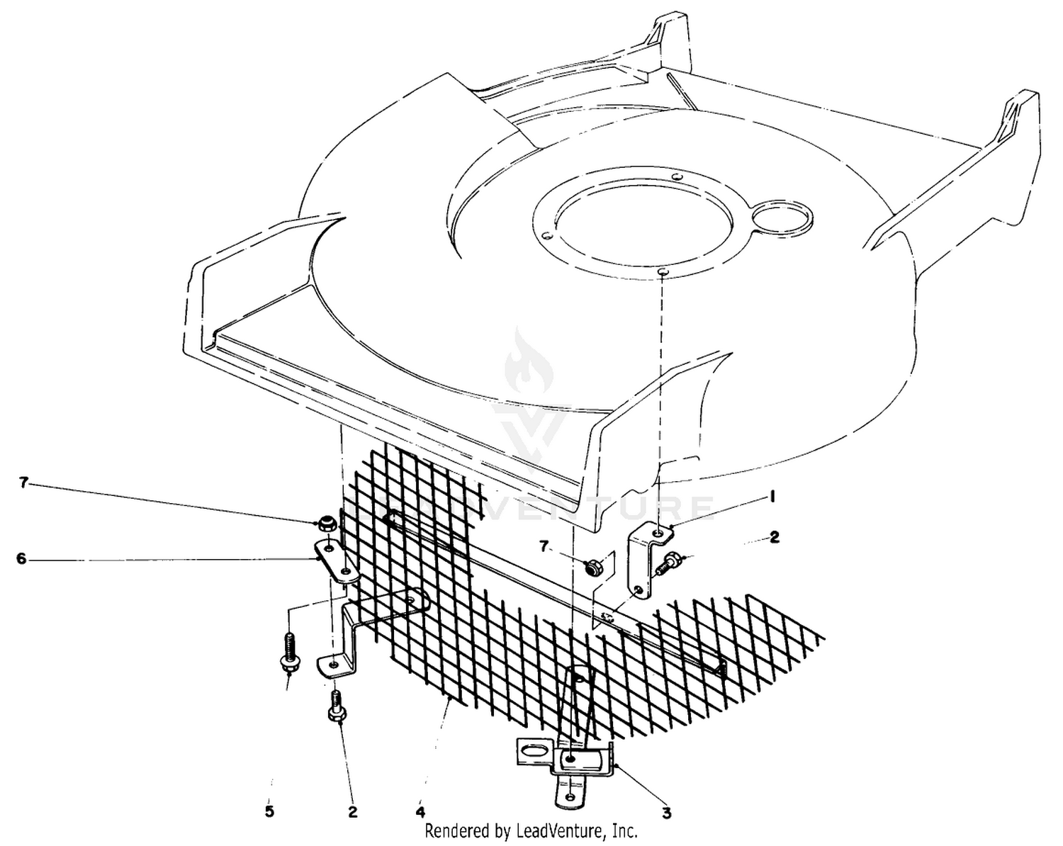 Leaf Shredder Kit Model No. 59105 (optional)