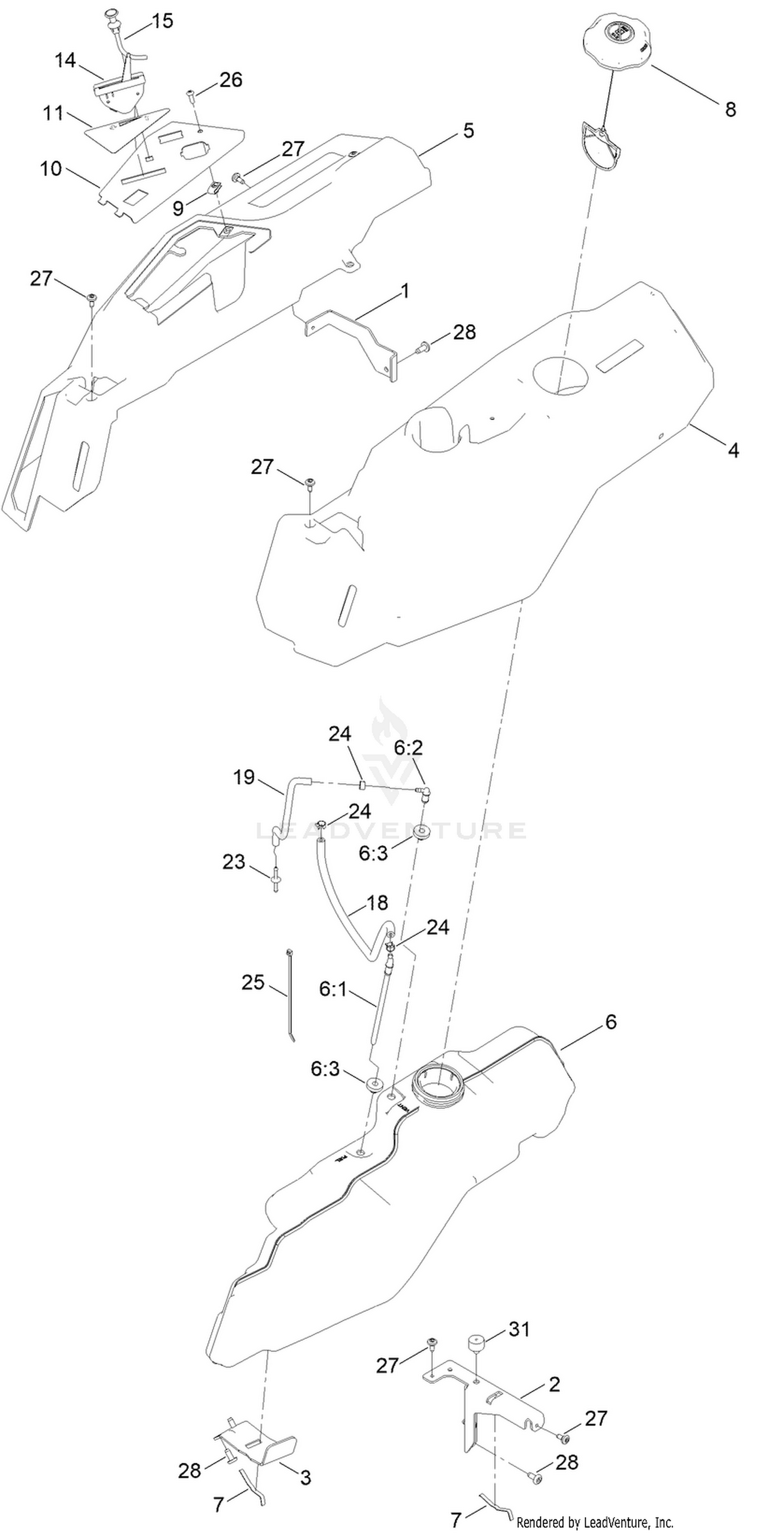 Body Styling and Fuel Pod Assembly