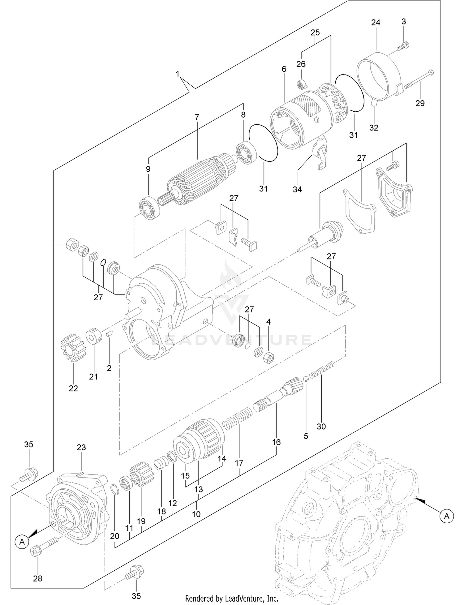 Starter Motor Assembly