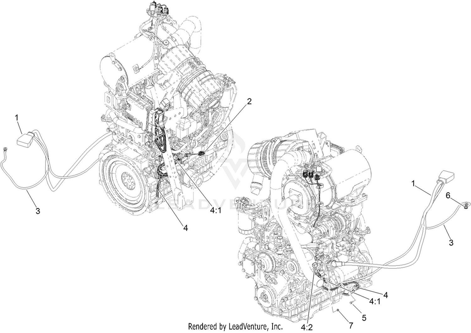Battery and Engine Electrical Assembly