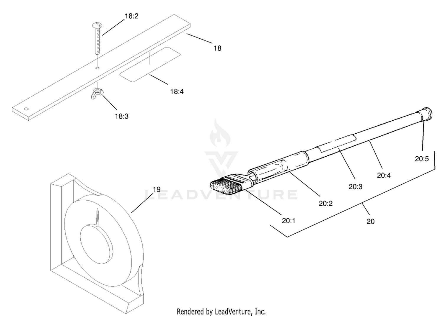 Gauge Bar, Angle Indicator and Handle Assemblies