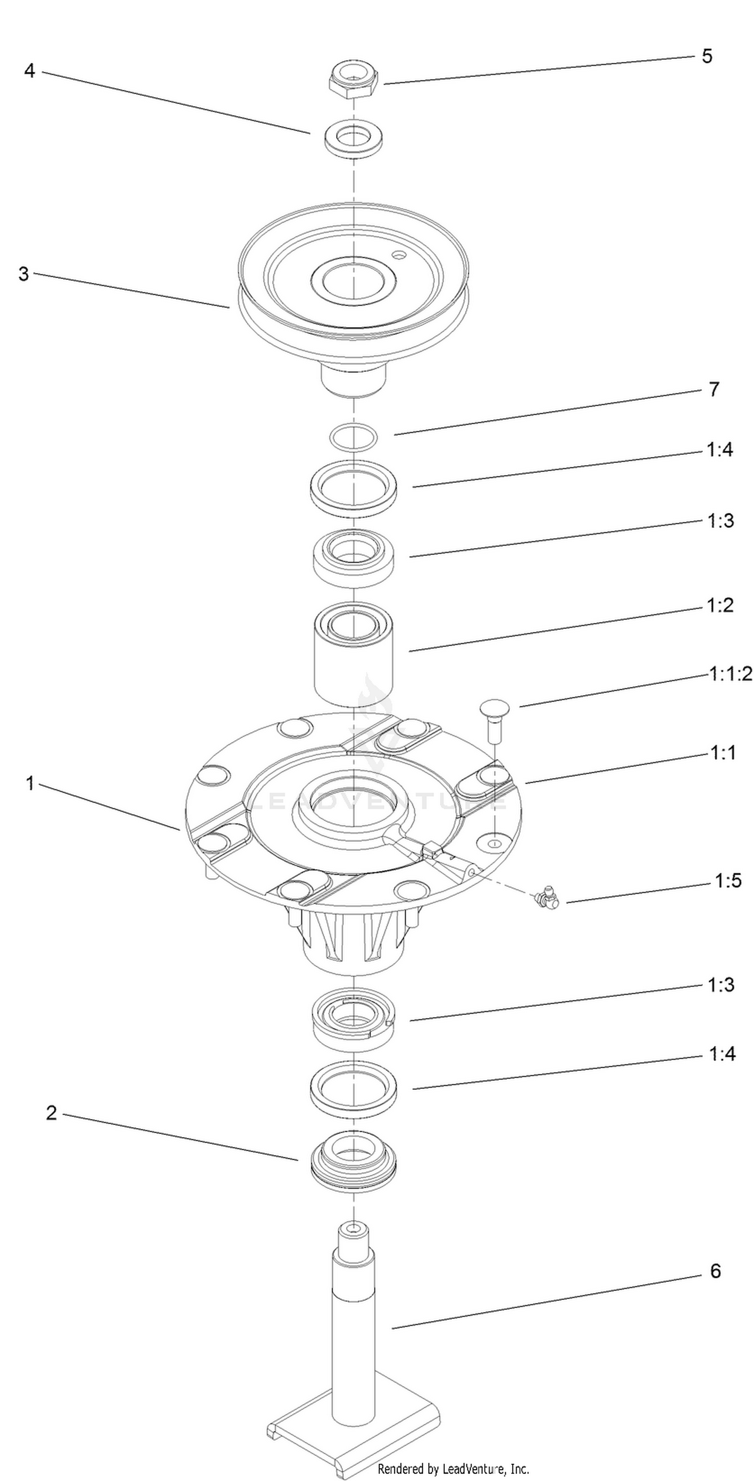 High Spindle Assembly No. 137-3542