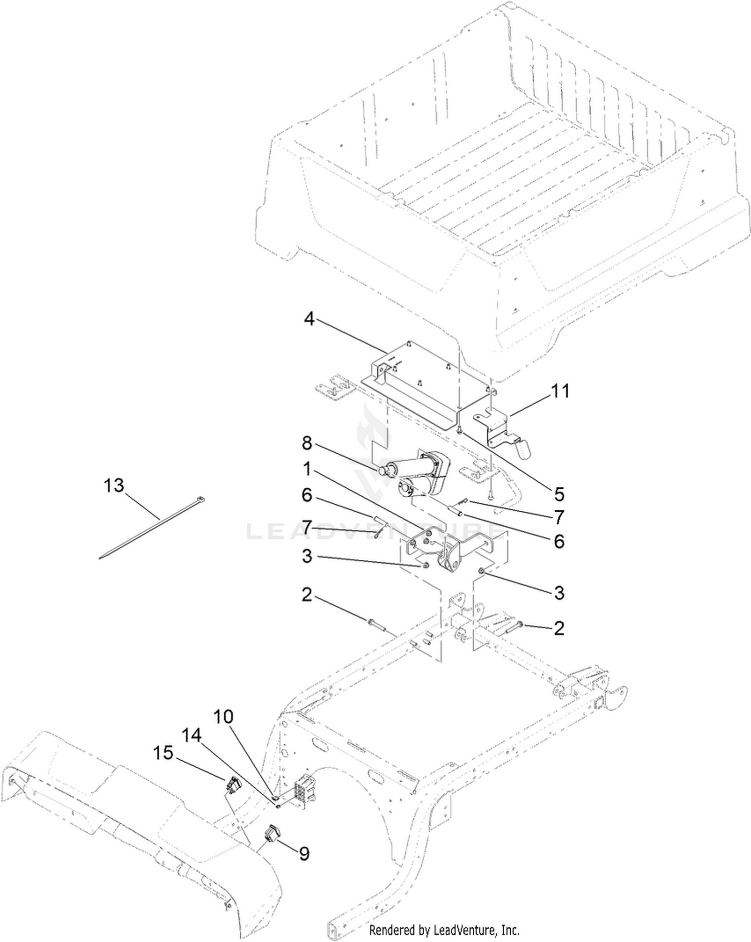 12V Electric Lift Kit Assembly