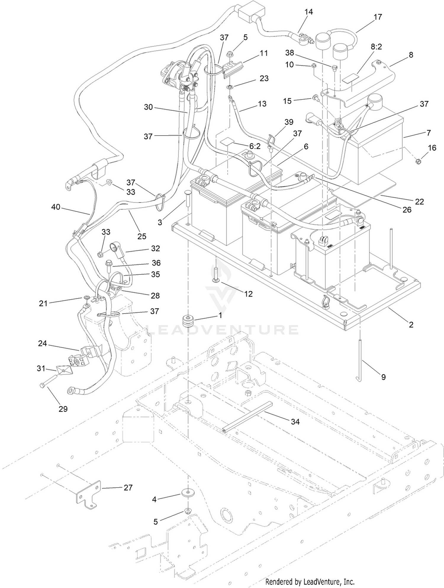 Battery Cable Routing Assembly
