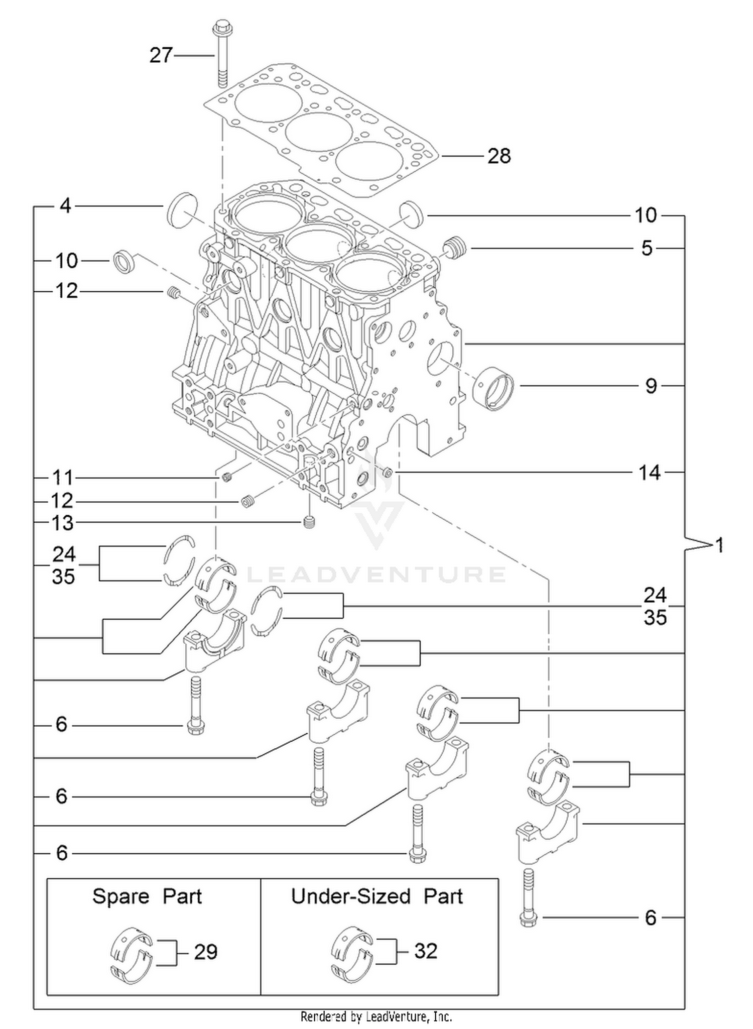 Cylinder Block Assembly