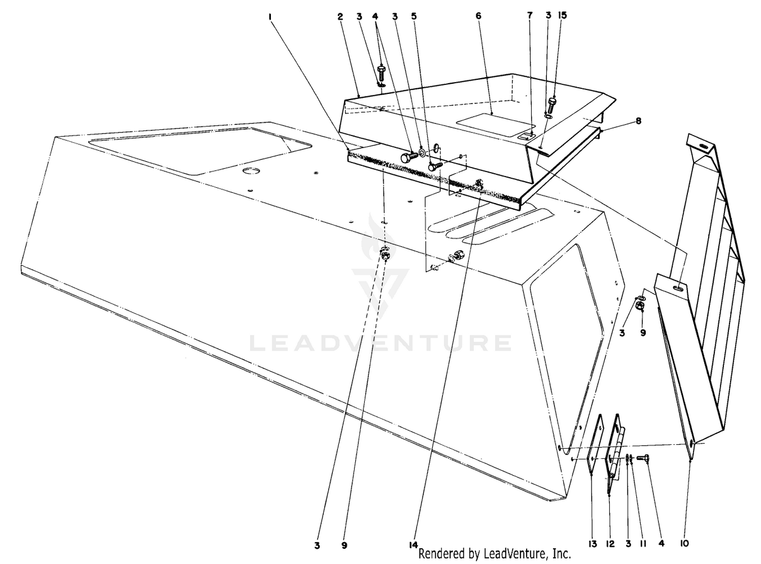 Cover Top Outlet And Discharge Louver