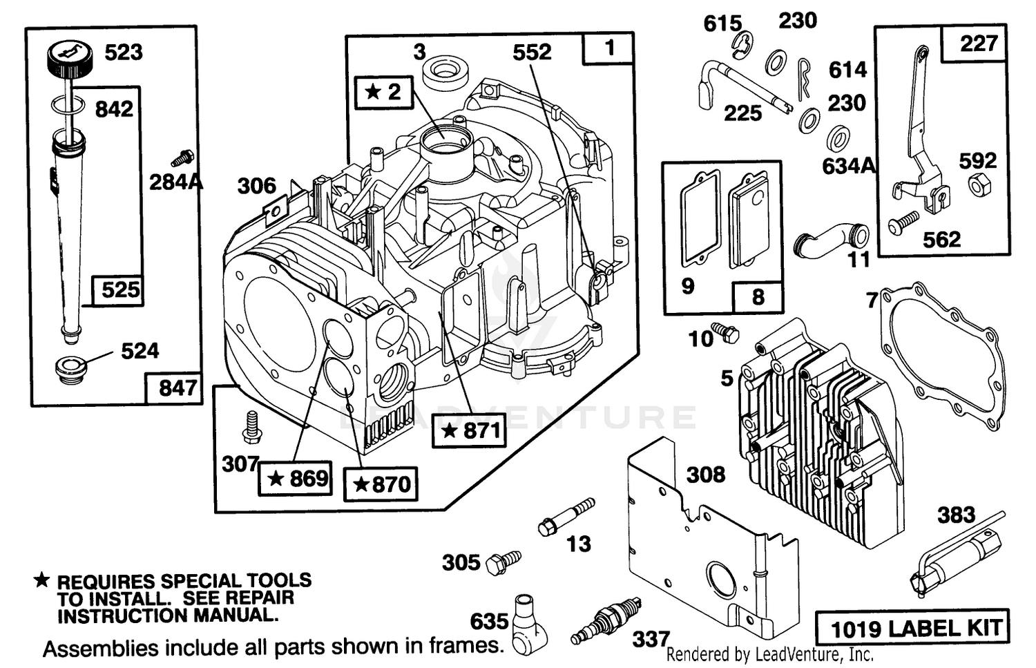 Engine Briggs  Stratton Model 28m707-0122-01