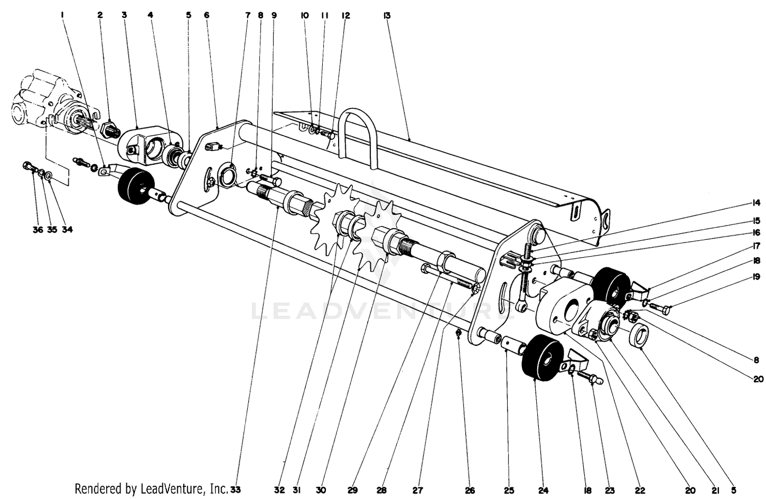 Thatching Reel Attachment Model No. 04416