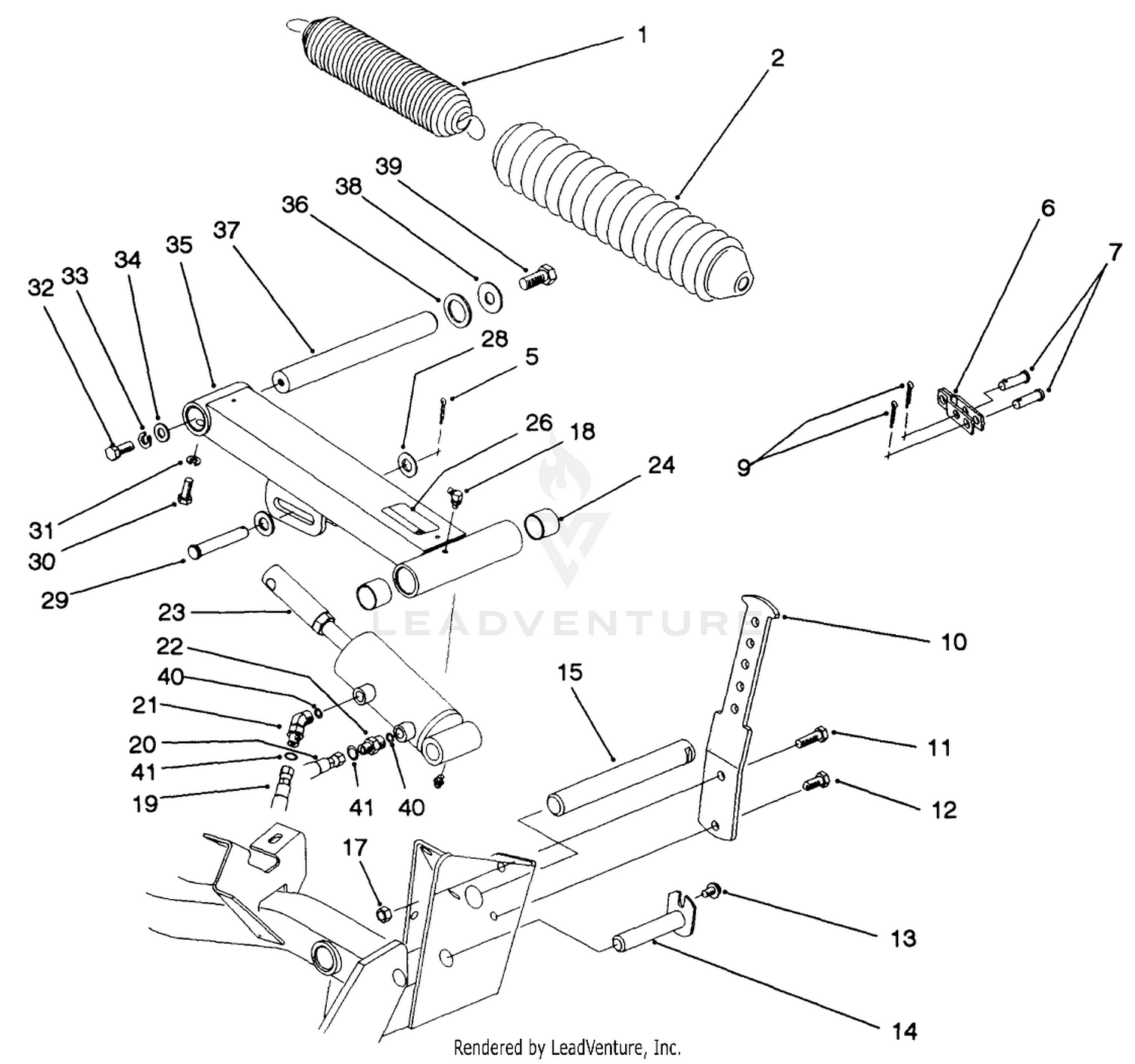 Rear Cutting Unit Lift Arm Assembly
