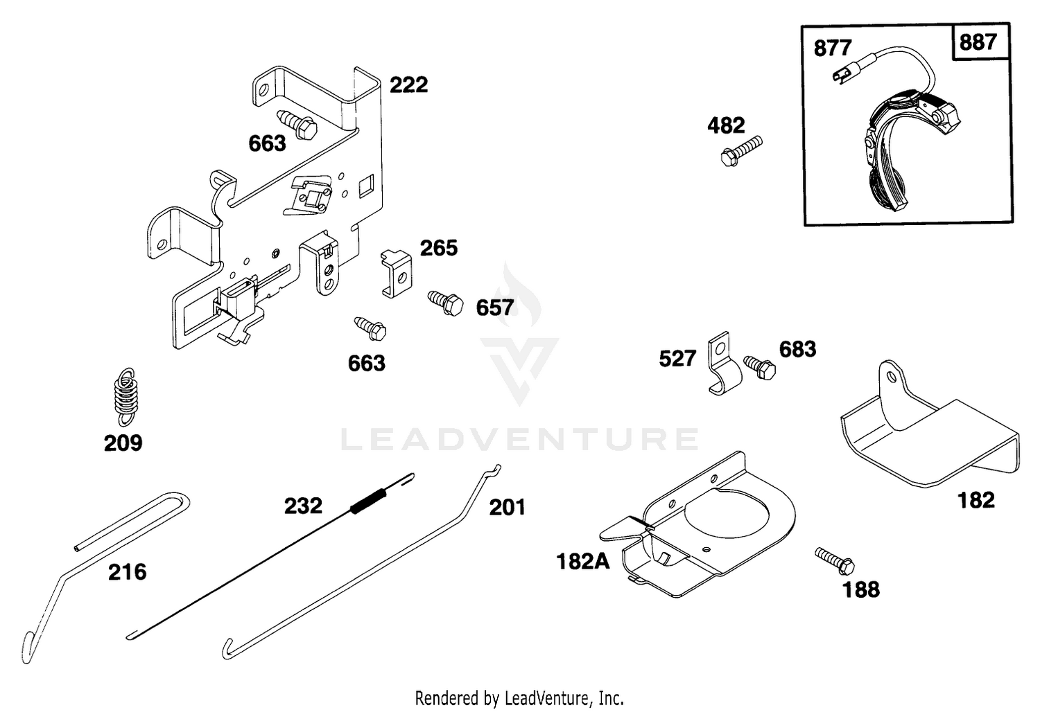 Engine Briggs  Stratton Model 28d707-0124-01 5