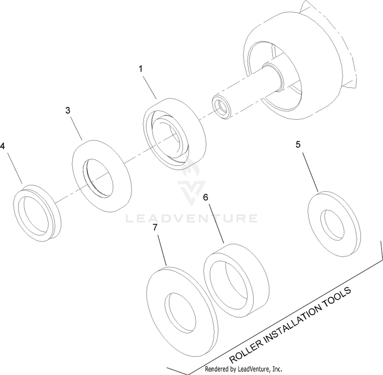 Roller Seal Rebuild Kit Assembly No. 107-1594