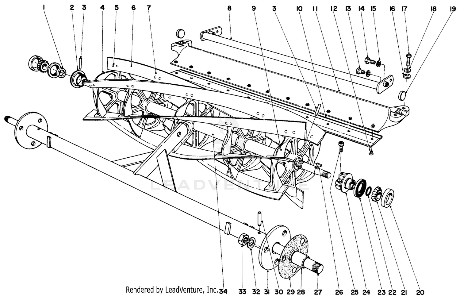 Reel And Bed Bar Assembly