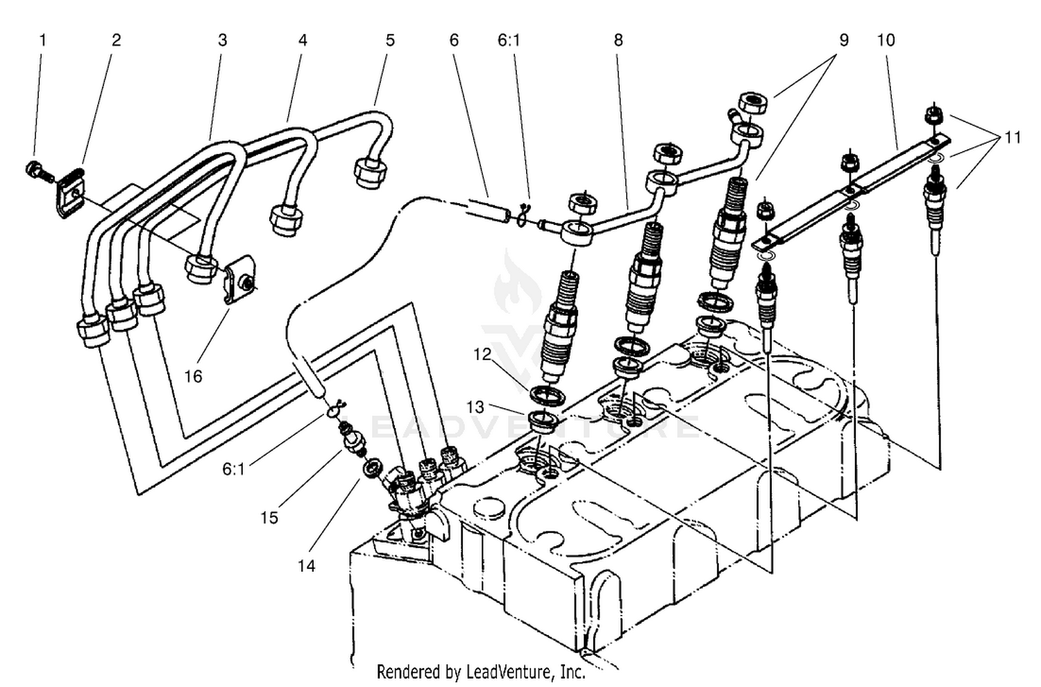 Nozzle Holder and Glow Plug Assembly